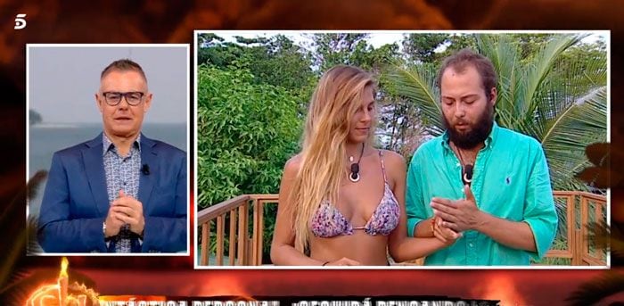 Jordi González, Ivana Icardi y José Antonio Avilés en 'Supervivientes'