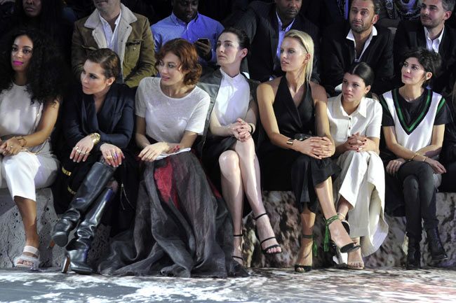 'Front row' desfile H&M Studio (otoño-invierno 2015-2016).