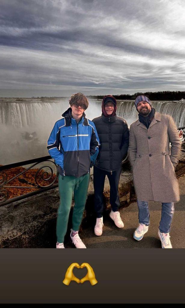 Ricky Martin y sus hijos Matteo y Valentino