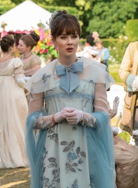 Eloise Bridgerton en la tercera temporada de 'Bridgerton'.