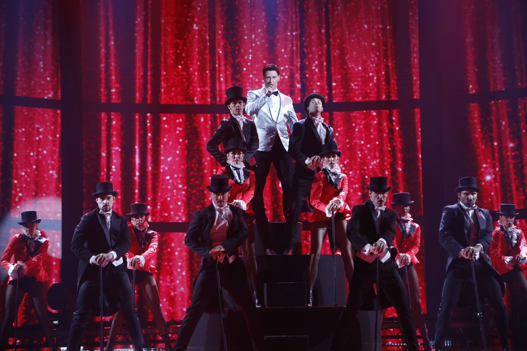 J Kbello imitó a Hugh Jackman en 'El gran showman'