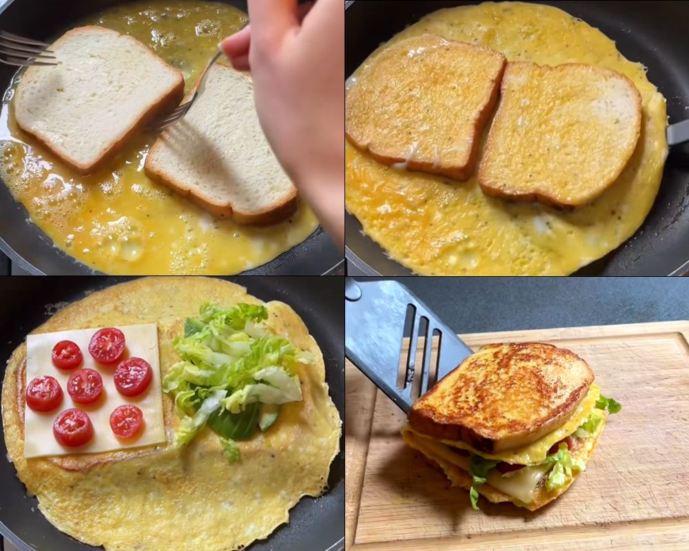 Los rellenos pueden ser tan variados como los de cualquier sándwich convencional.