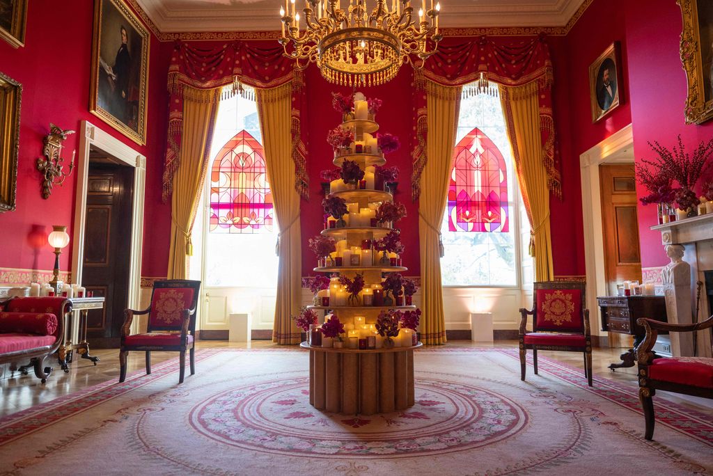 El Salón Rojo de la Casa Blanca