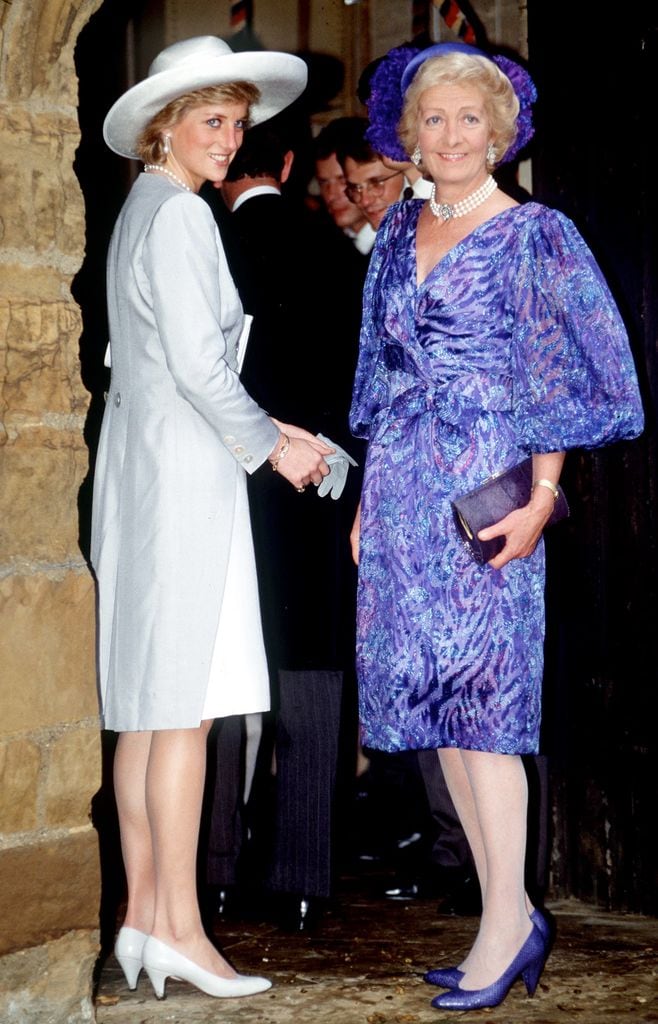 Diana de Gales con su madre, Frances Shand-Kydd