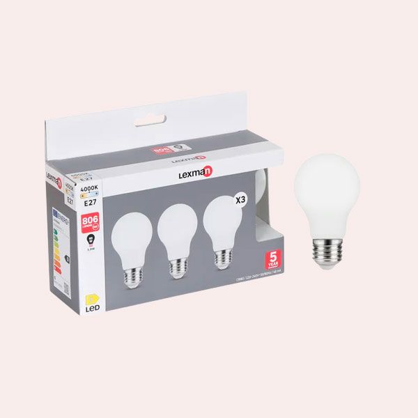 pack de 3 bombillas led 