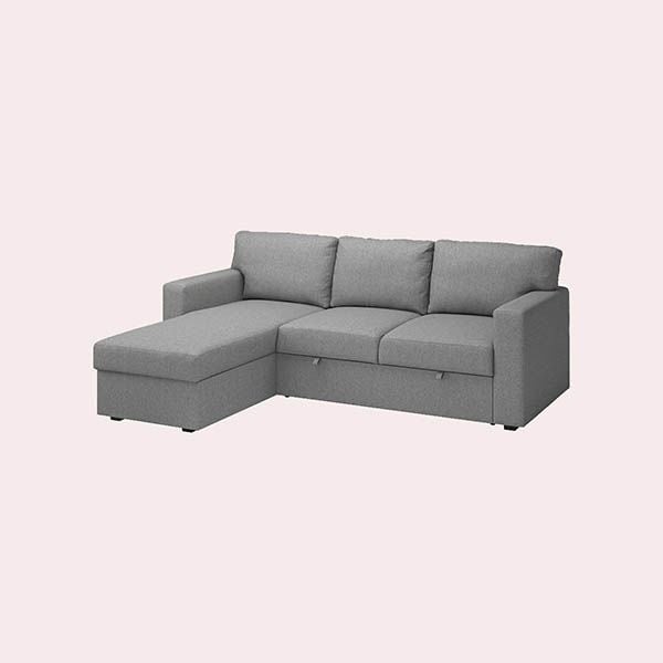 BÅRSLÖV Sofá Cama con 3 Plazas Chaise Longue
