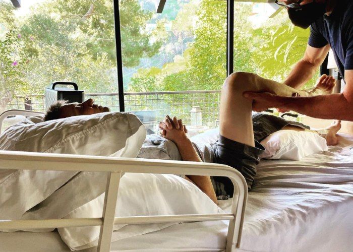 Jerey Renner en el hospital 