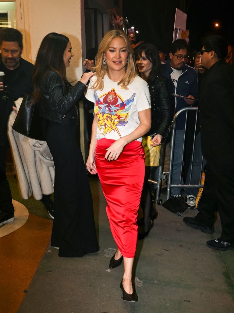 Kate Hudson en Los Ángeles con camiseta 'vintage'.
