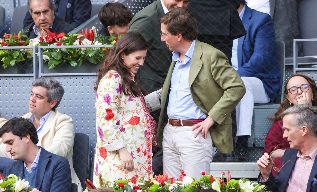 Teresa Urquijo and politician José Luis Martínez-Almeida during Masters Series Madrid 2025 in Madrid on 4 May 2025.