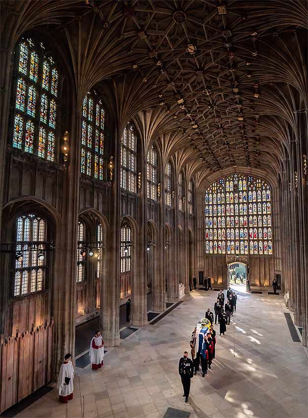 La bóveda real de la capilla de San Jorge en la que será enterrado Felipe de Edimburgo