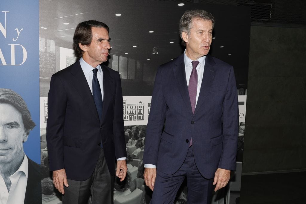 Jose Maria Aznar y Alberto Núñez Feijóo