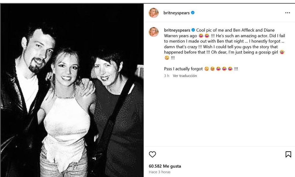 Ben Affleck, Britney Spears y Diane Warren