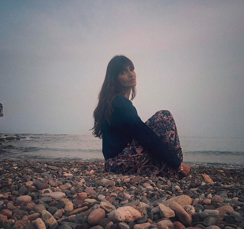 Sara Carbonero con vestido estampado de Slowlove