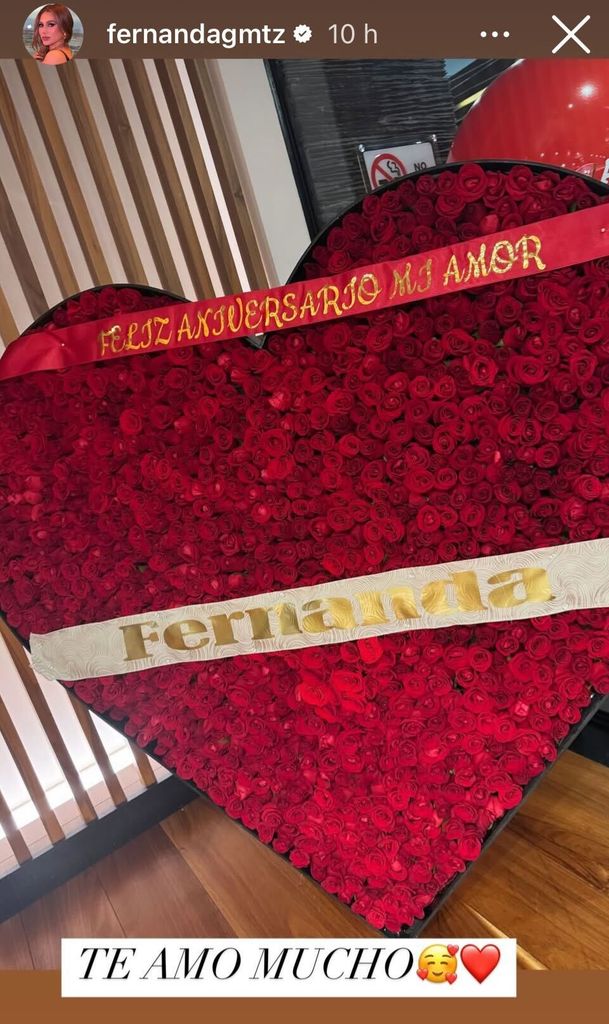 Fernanda Gómez presumió la romántica sorpresa que le hizo el Canelo.