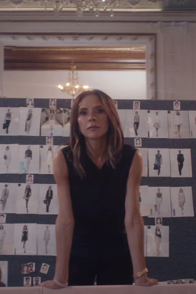Victoria Beckham preparando un desfile