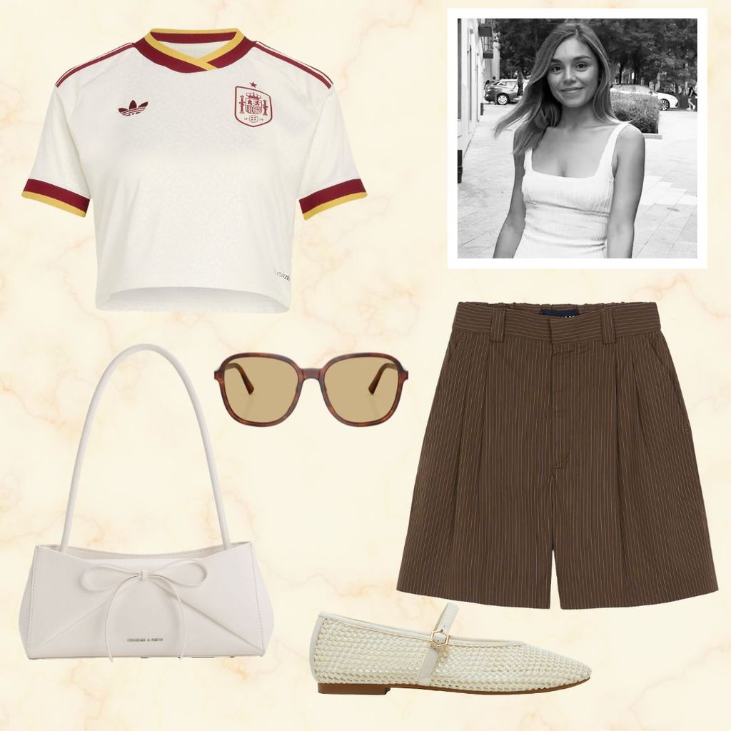 Look con camiseta de España para el Mundial