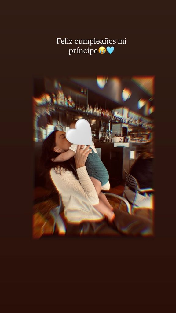Claudia Collado felicita a su hijo Matías en su primer cumpleaños
