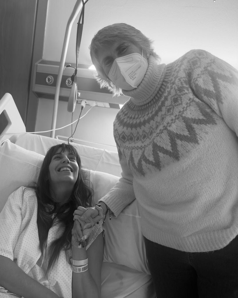 Almudena Cid tras su operación de cadera