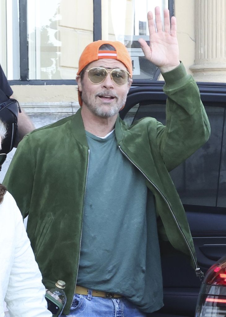 Brad Pitt, a su salida del hotel María Cristina.