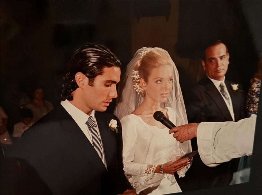 Ingrid Asensio en su boda con Fernando Sanz