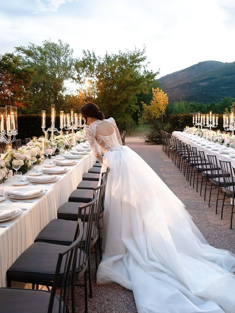 Nicole, una novia venezolana, residente en Miami, que se casó en Madrid con un vestido de Galia Lahav