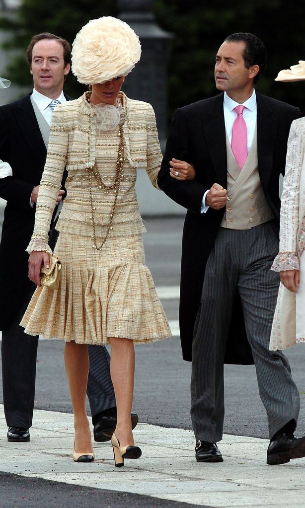 Ricky Fuster y Mónica Sánchez-Navarro, en la boda de los reyes Felipe y Letizia.