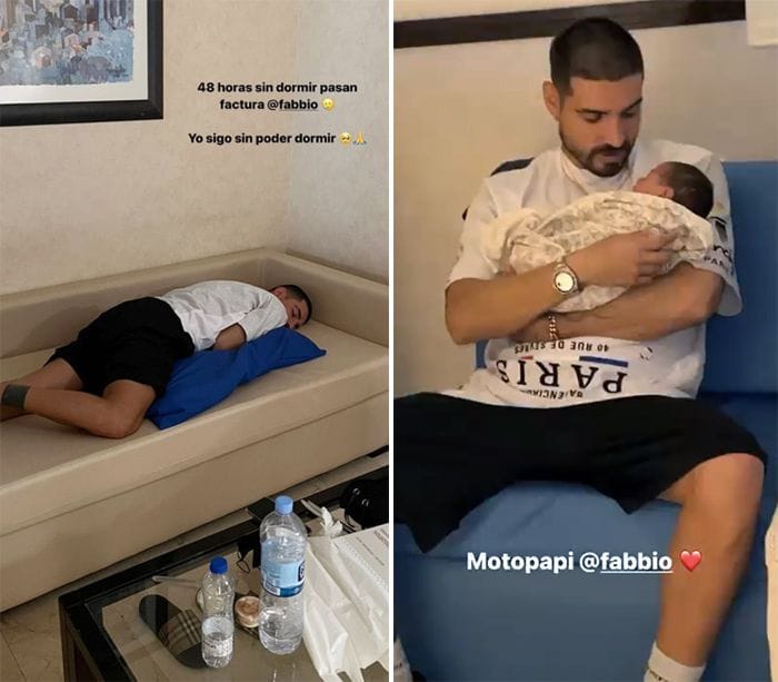 Fabio Colloricchio con su hija Gala