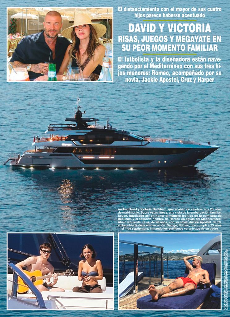 Seven, el yate de David y Victoria Beckham