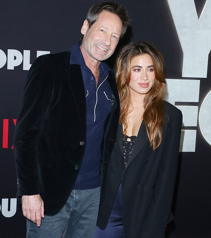 David Duchovny y su novia Monique Pendleberry