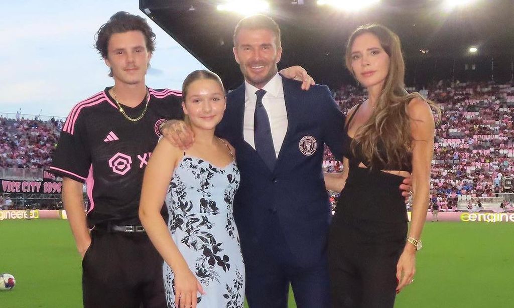 David, Victoria, Cruz y Harper Beckham