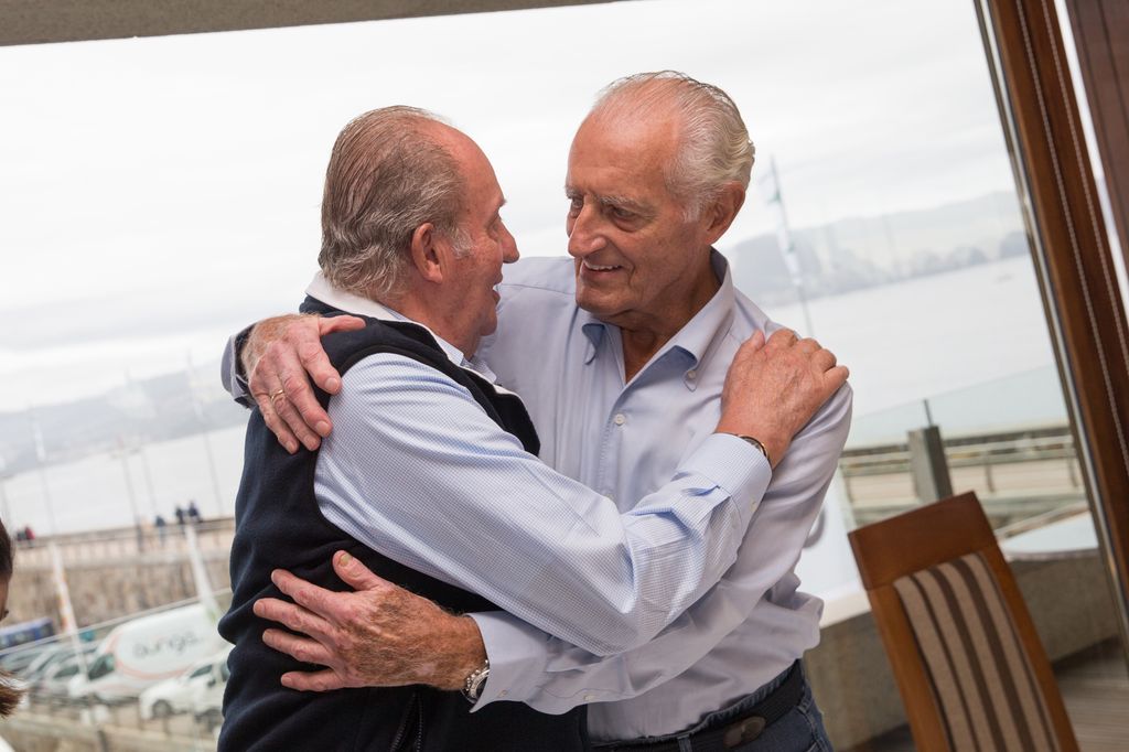 Juan Carlos I y Josep Cusí en Sanxenxo