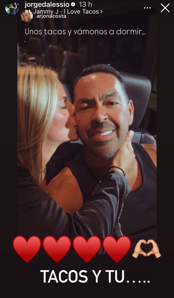 Jorge D'Alessio con Daniela Arjona Acosta.