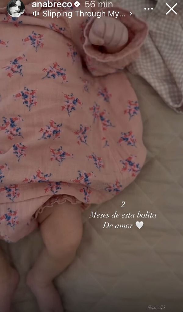 Aria, bebé de Ana Brenda Contreras, ya tiene dos meses de nacida