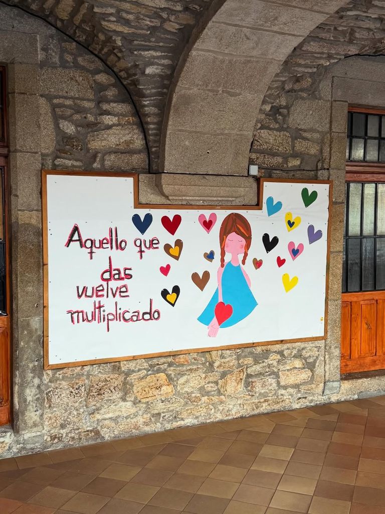 Un mural del colegio