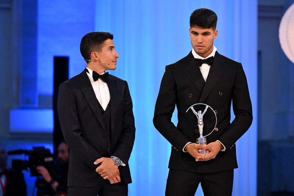 Carlos Alcaraz y Marc Márquez anunciaron el ganador del premio al deportista revelación del año en los premios Laureus 2024