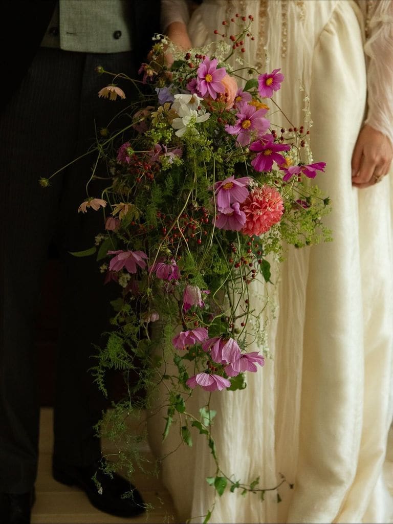 Ramos de novia protagonistas con colores rosa