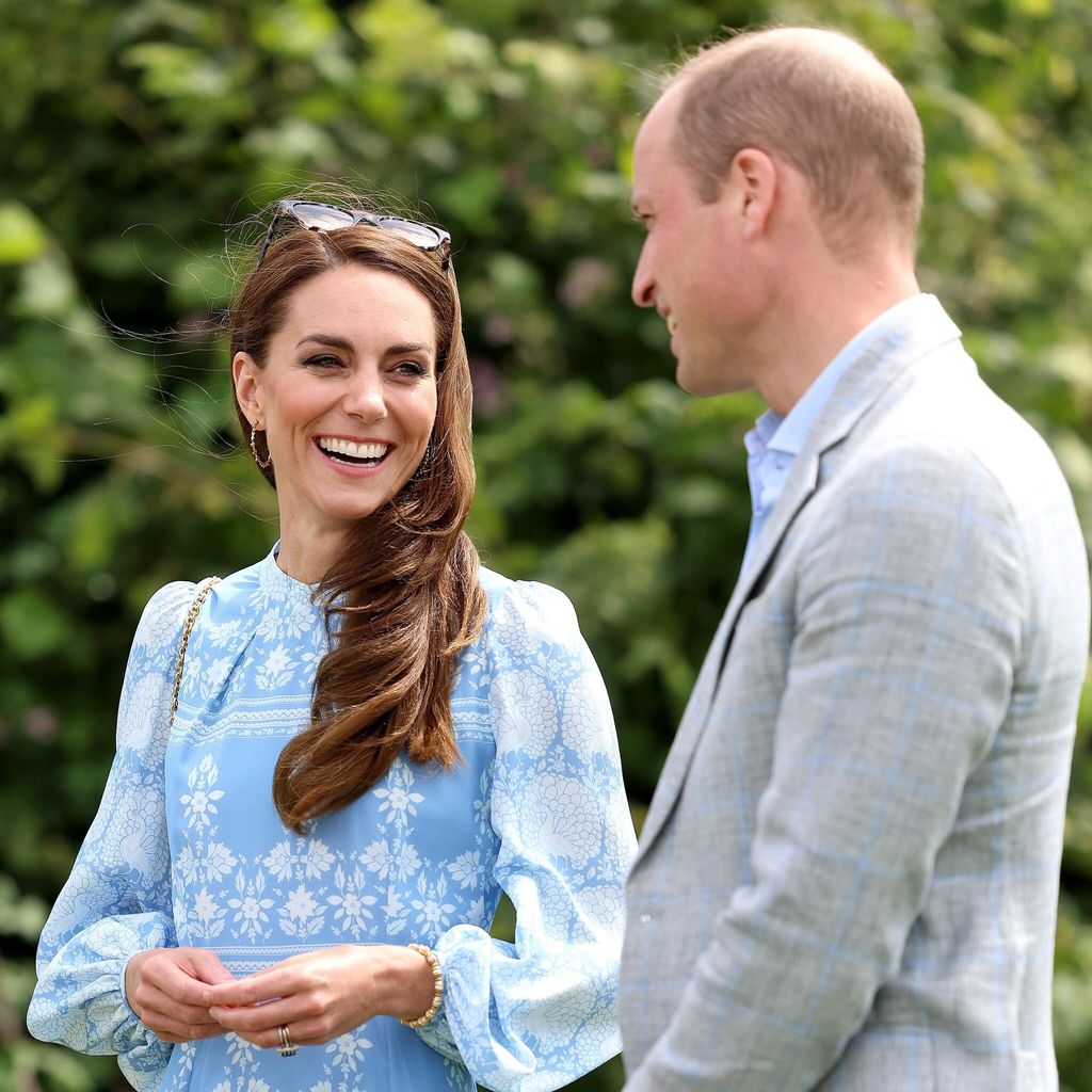 The Prince and Princess of Wales (pictured here in July of 2023) were reportedly seen at a farm in Windsor on Patrick\'s Day weekend