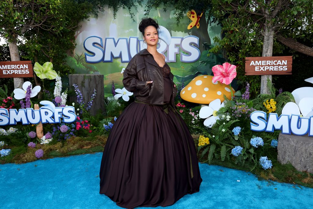 Rihanna en la premier de 'Los Pitufos' en Los Angeles