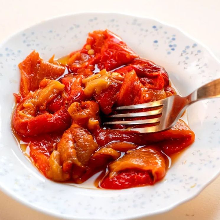 Pimientos asados.
