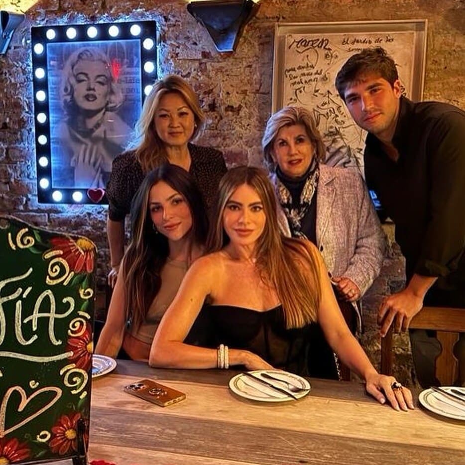 Sofía Vergara y su familia