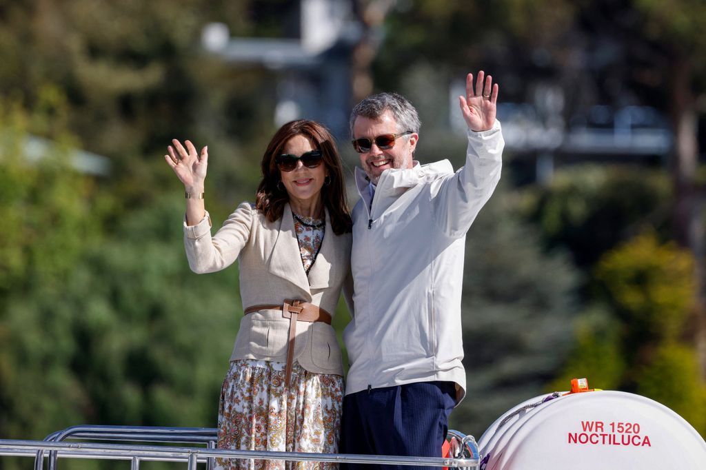 Los reyes Federico y Mary durante su viaje a Australia