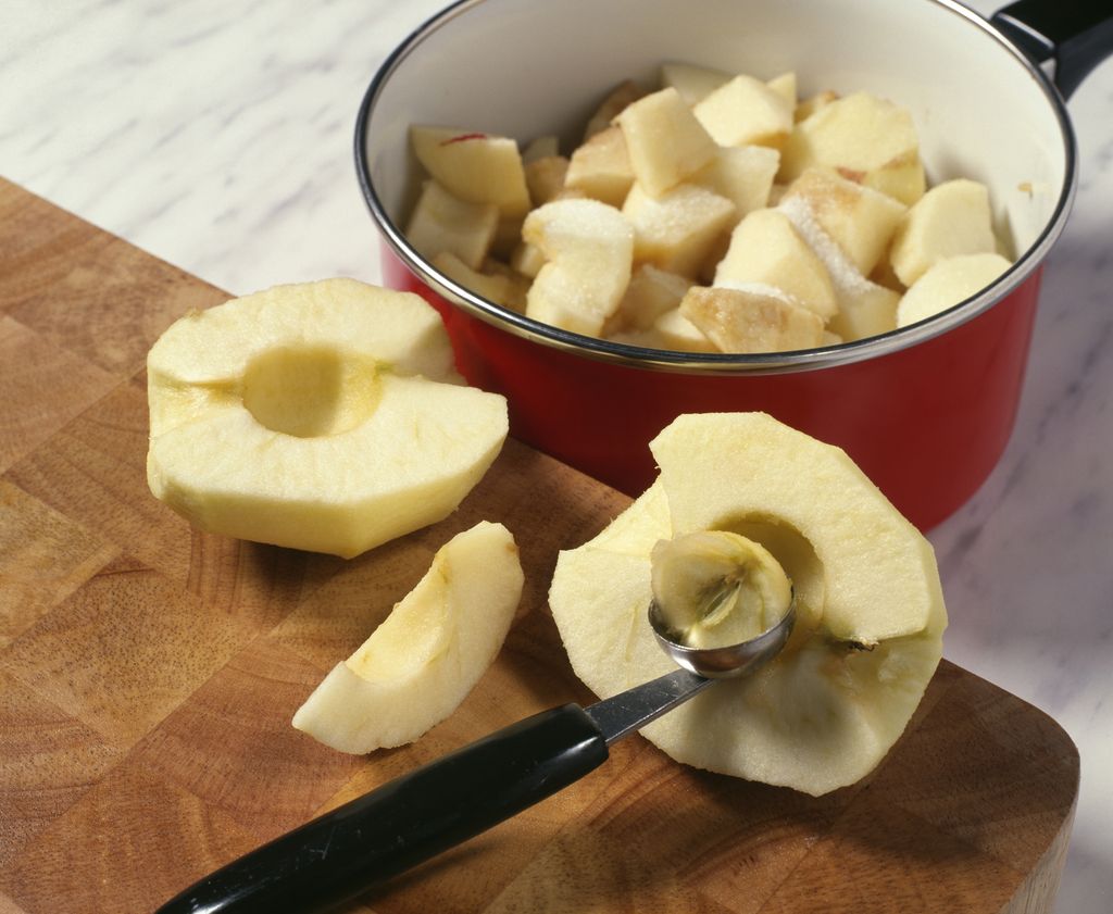 Relleno de manzana.