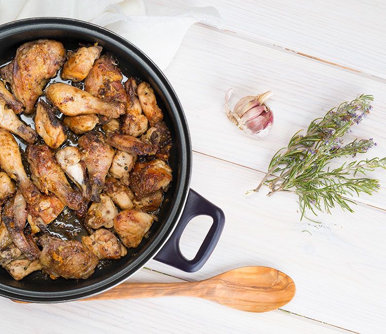 Alitas de pollo al ajillo
