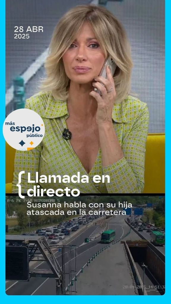 Susanna Griso vive en directo la llamada de su hija atrapada por el apagón