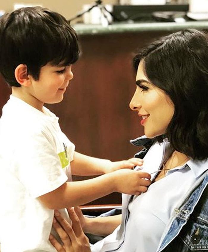 Alejandra Espinoza y Matteo