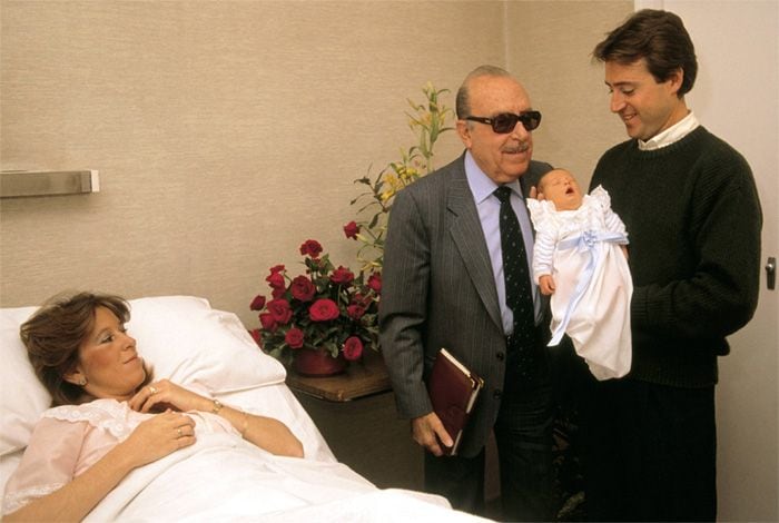 Matías Prats y su familia