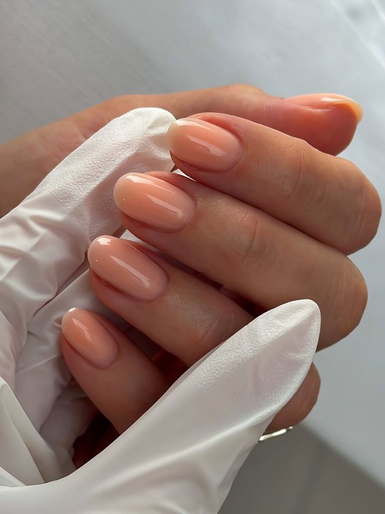 manicura peach milky