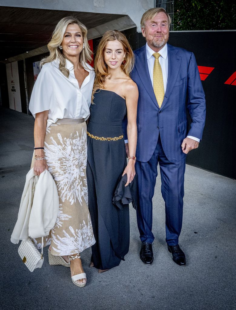 La reina Máxima con su hija, la princesa Alexia y el rey Guillermo Alejandro en el Gran Premio de Fórmula 1 en Zandvoort, 2026