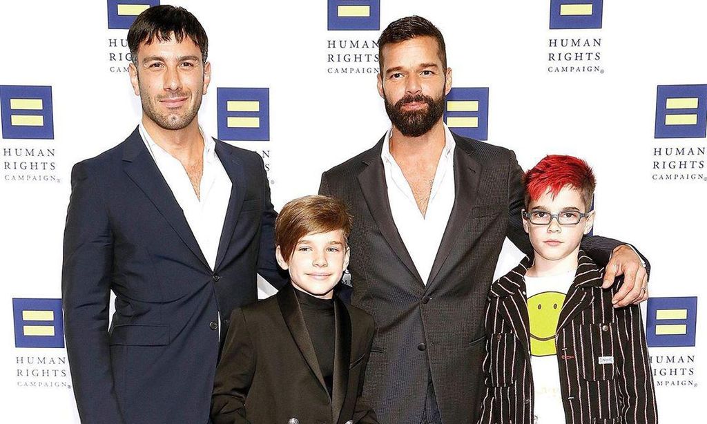 Ricky Martin y su familia