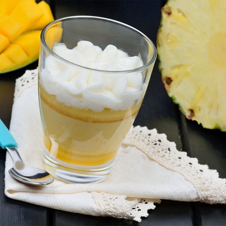'Mousse' de piña y mango